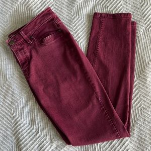Burgundy Loft Jeans